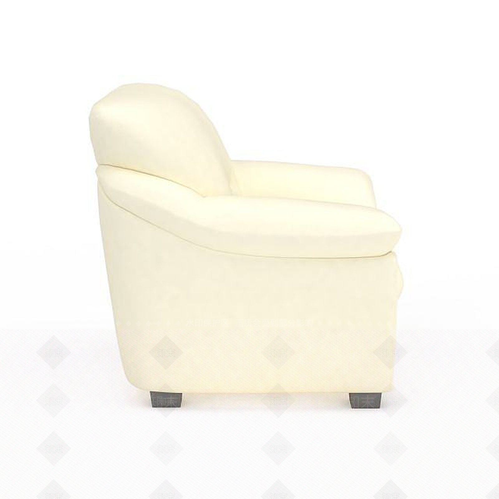 现代简约单人沙发3D模型下载【ID:1198471708】