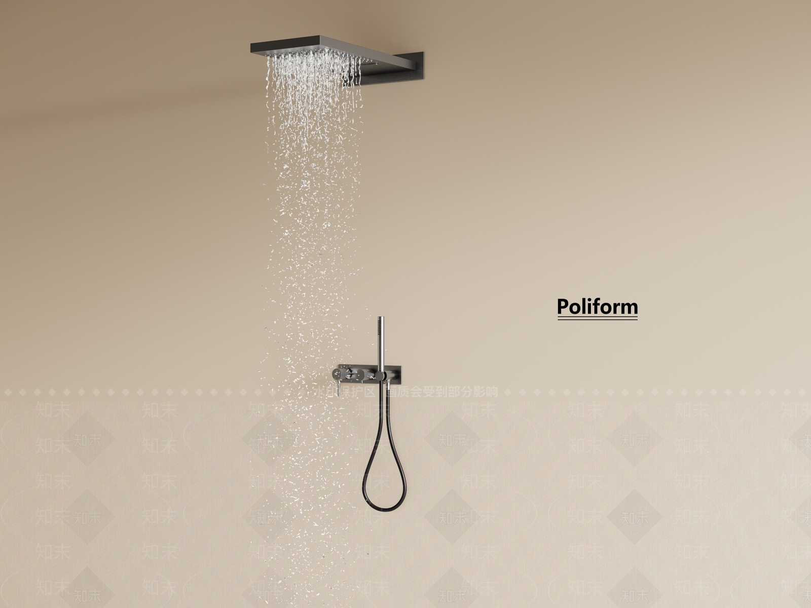淋浴花洒SU模型下载【ID:1198473556】