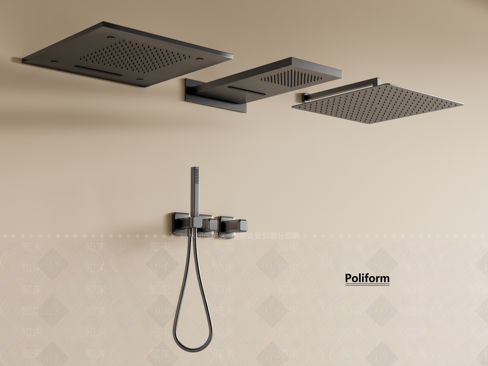 淋浴花洒SU模型下载【ID:1198473653】