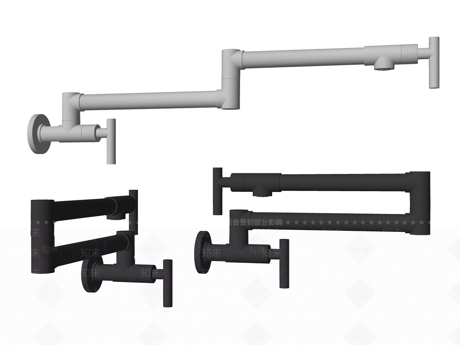 现代水龙头SU模型下载【ID:1198473711】