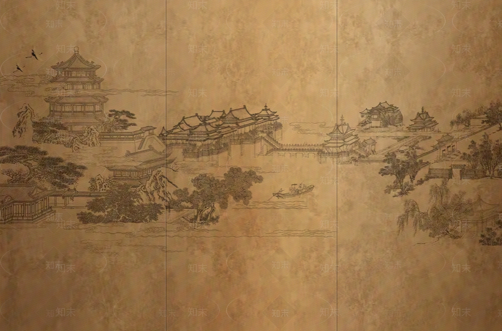 中式新中式硬包贴图下载【ID:1198485044】