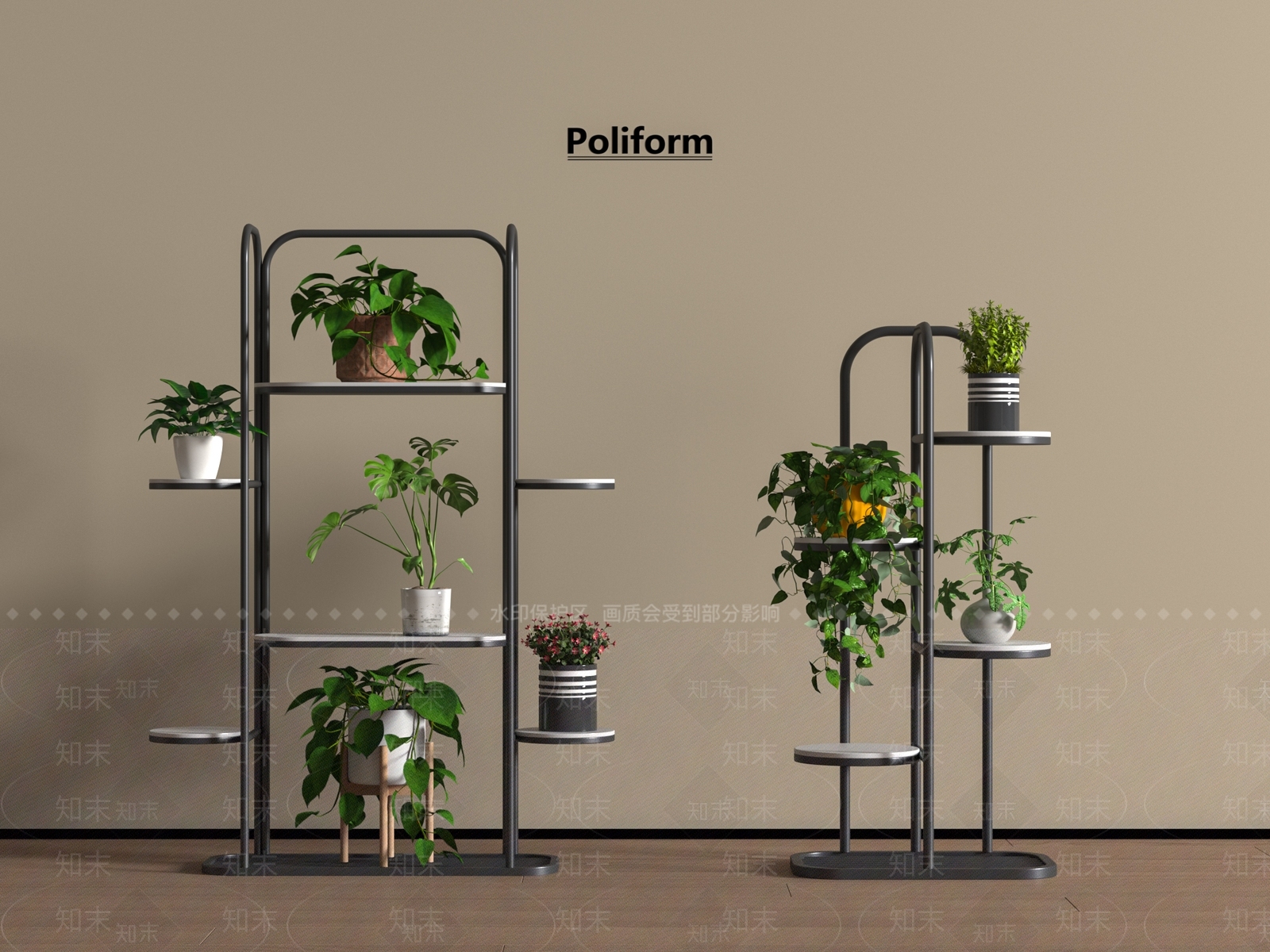 花架3D模型下载【ID:1198486097】