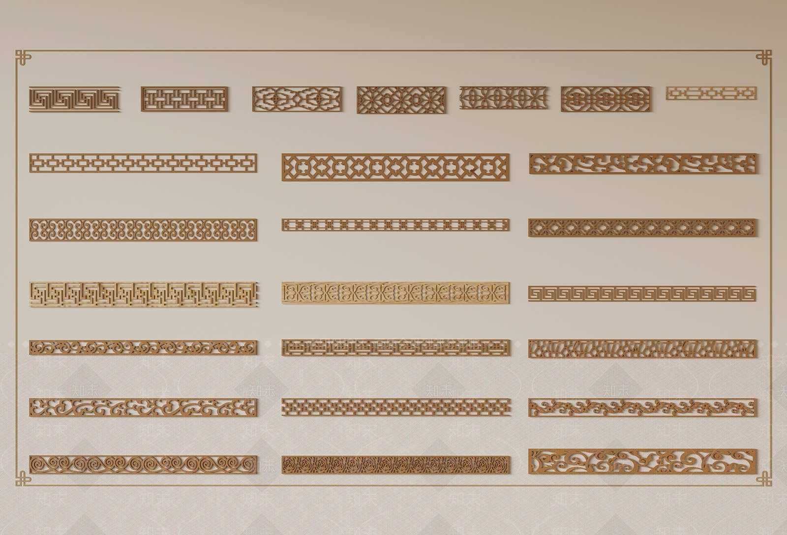 现代线条3D模型下载【ID:1198486378】