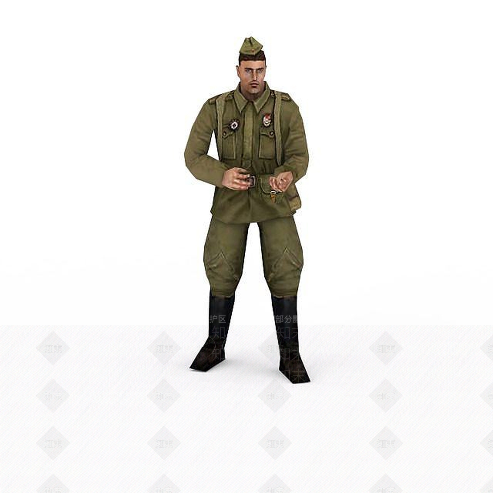 现代虚拟人物3D模型下载【ID:1199762133】