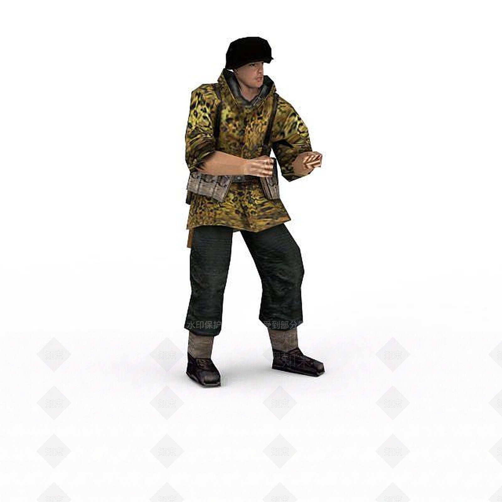 现代虚拟人物3D模型下载【ID:1199771687】