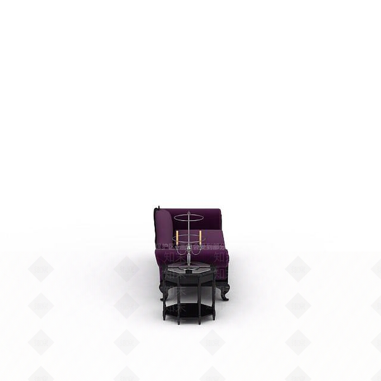 现代双人沙发3D模型下载【ID:1199757666】