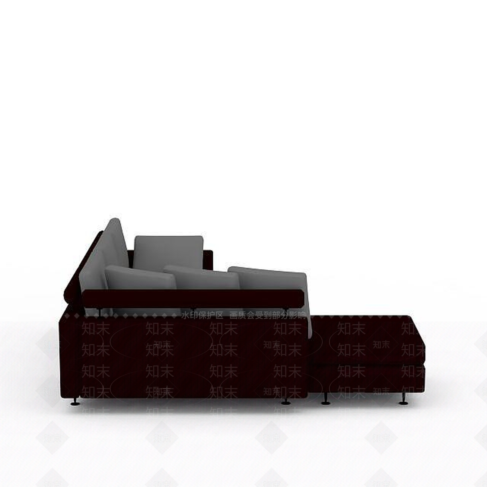 现代双人沙发3D模型下载【ID:1199766580】
