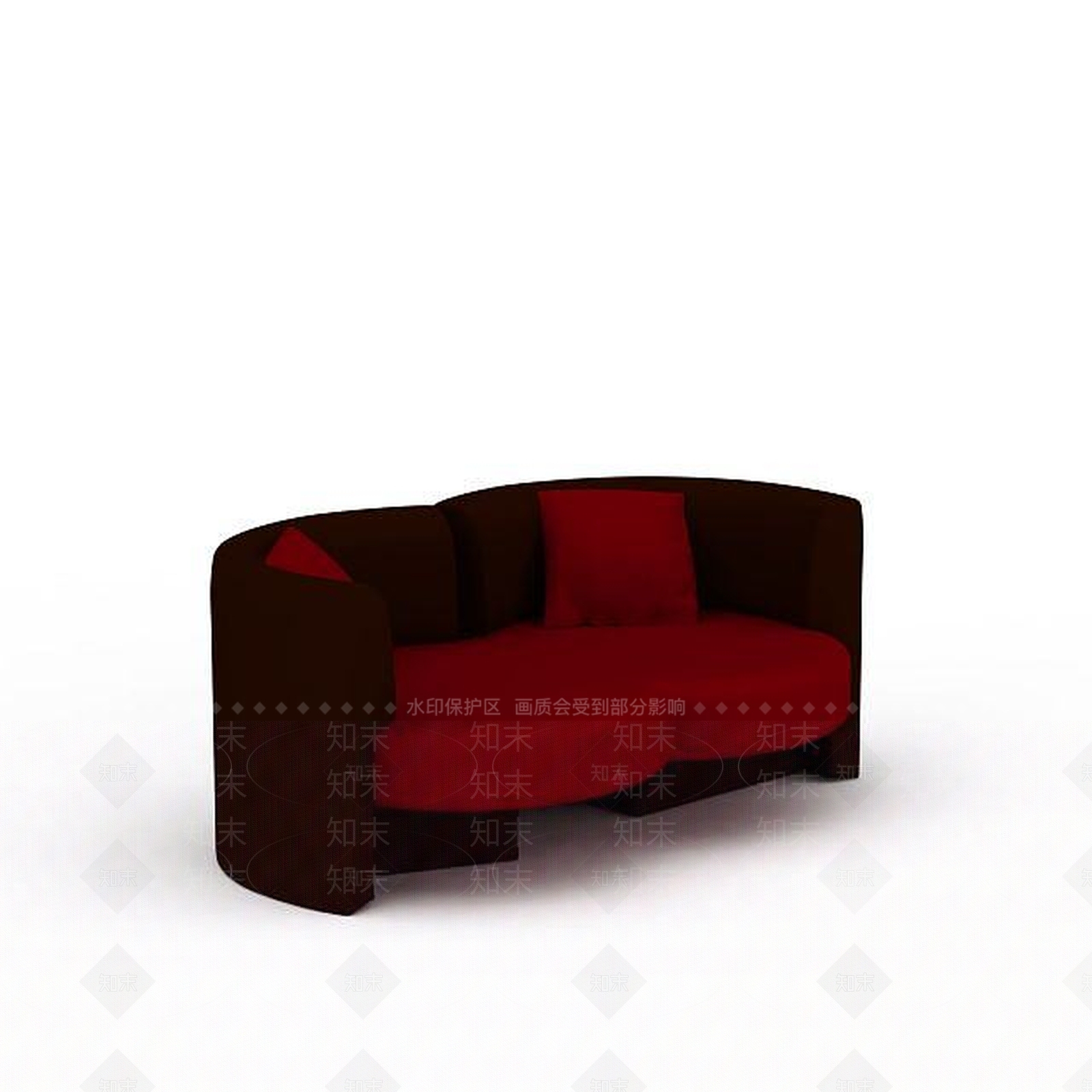 现代双人沙发3D模型下载【ID:1199786663】