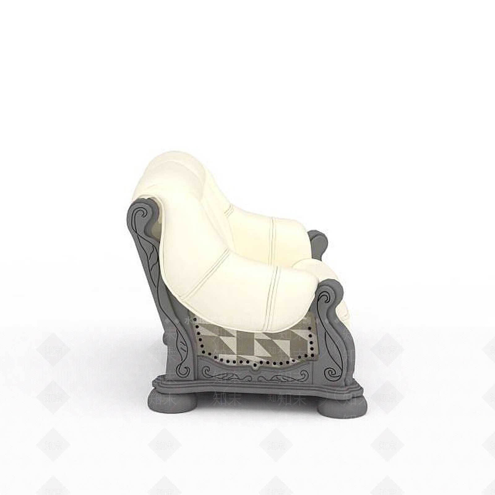 现代双人沙发3D模型下载【ID:1199771340】