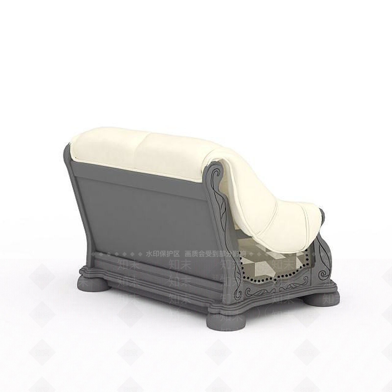现代双人沙发3D模型下载【ID:1199771340】