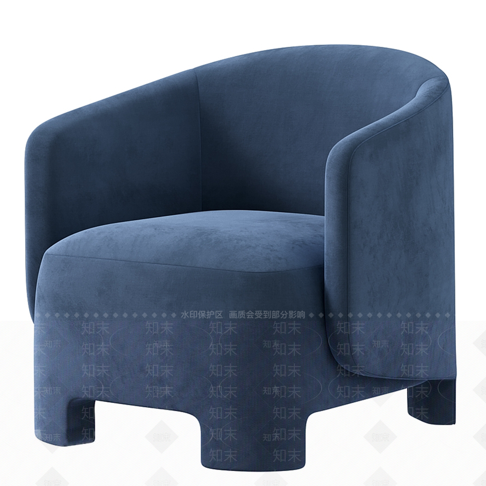 现代简约休闲椅3D模型下载【ID:1198495596】