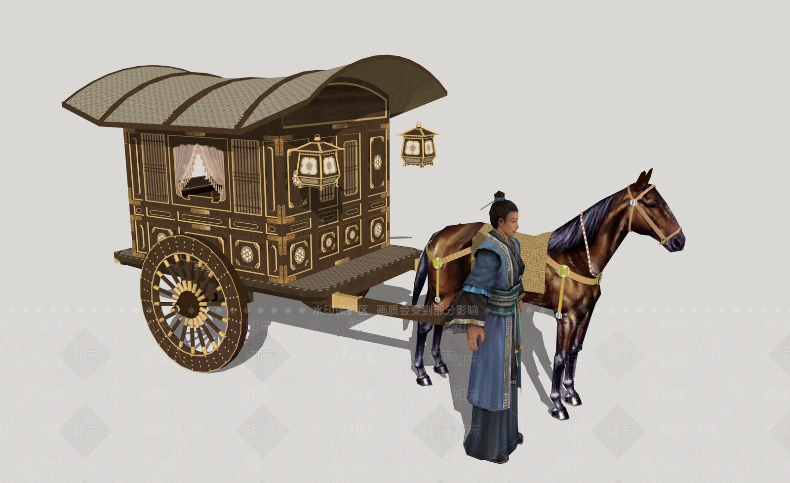 马车SU模型下载【ID:1198495791】