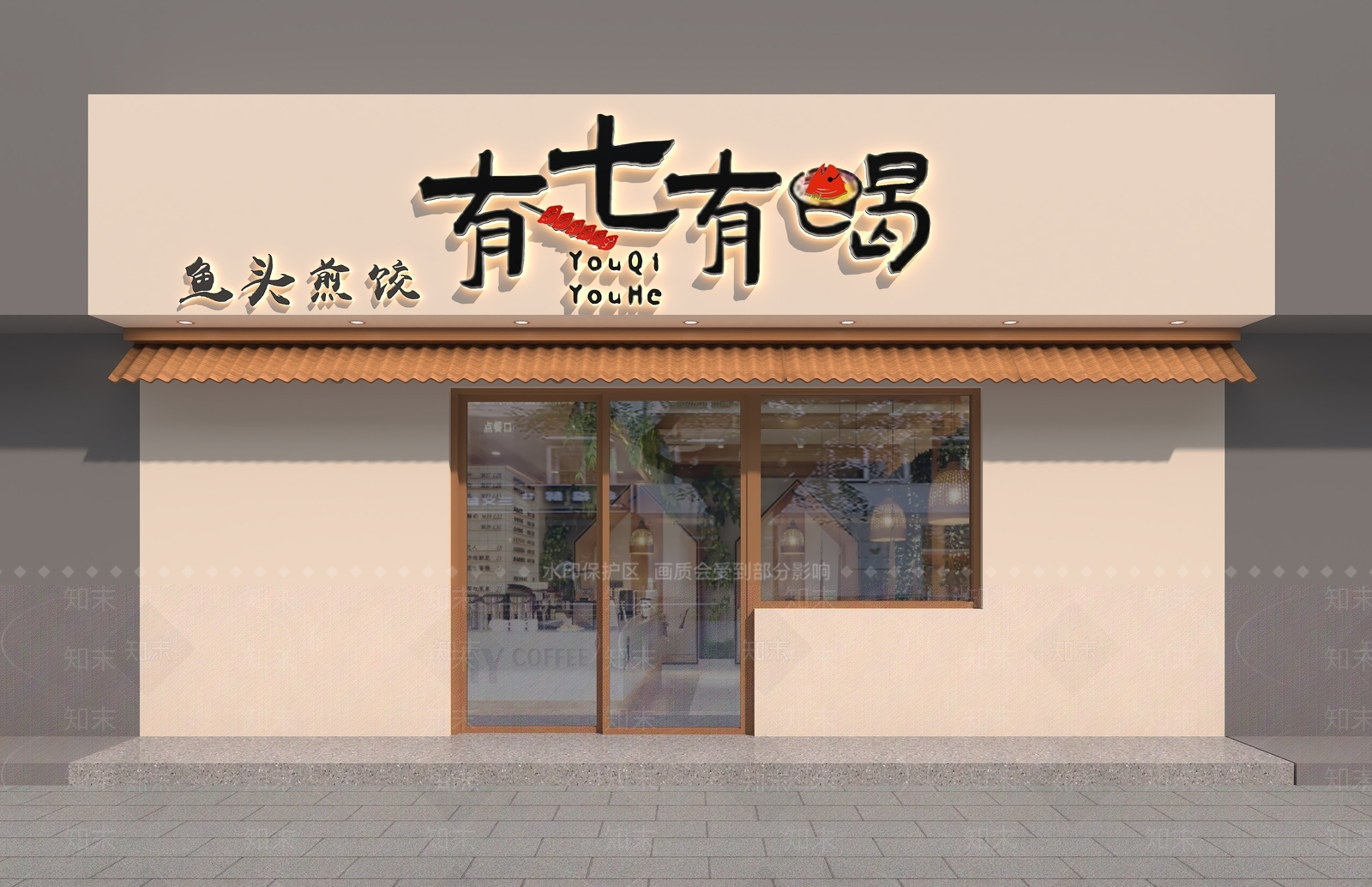 现代门头3D模型下载【ID:1198500839】