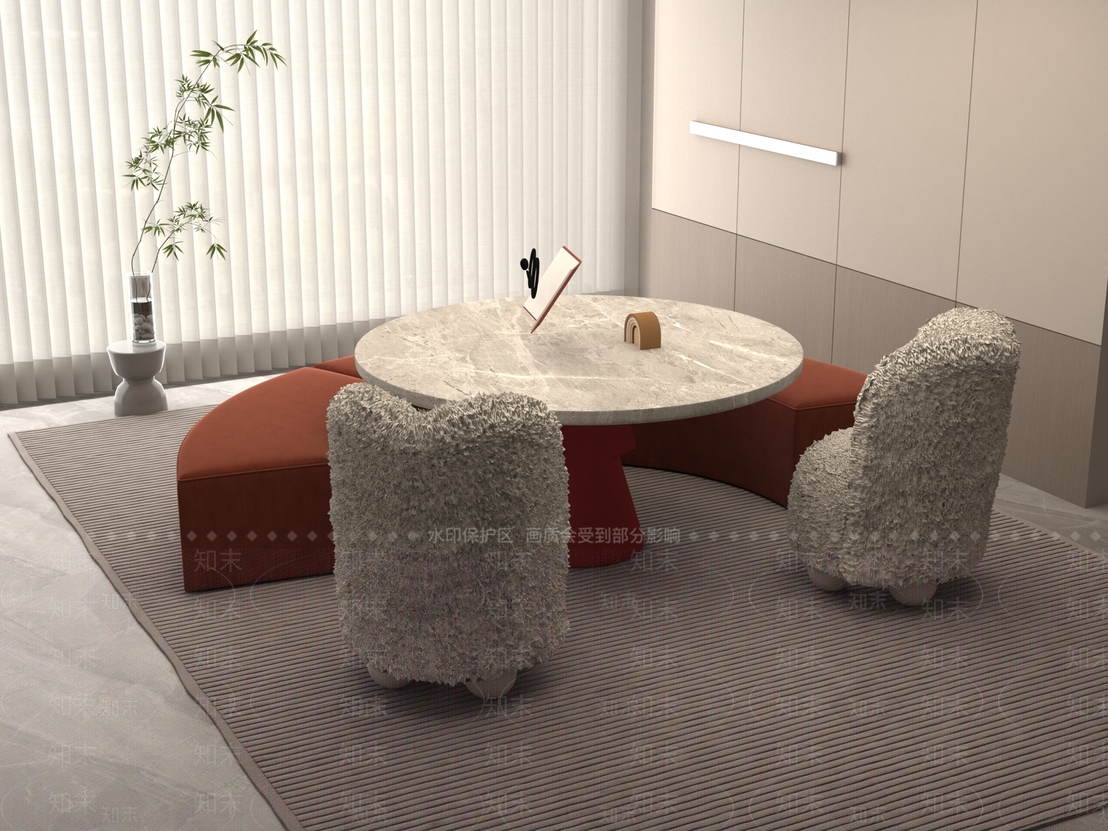 现代儿童桌椅3D模型下载【ID:1198506933】