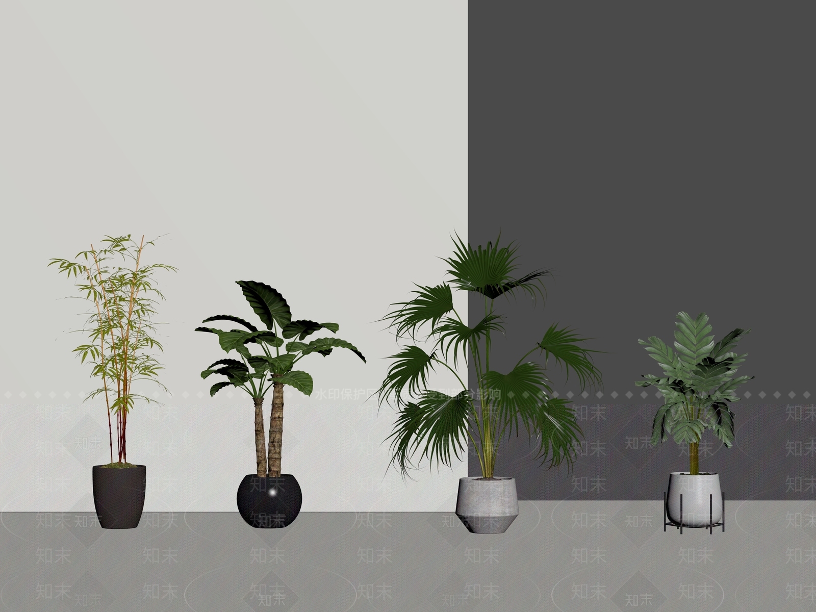 盆栽SU模型下载【ID:1198508031】