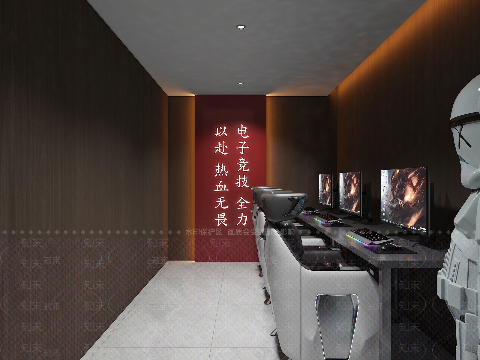 现代网吧网咖3D模型下载【ID:1198520764】
