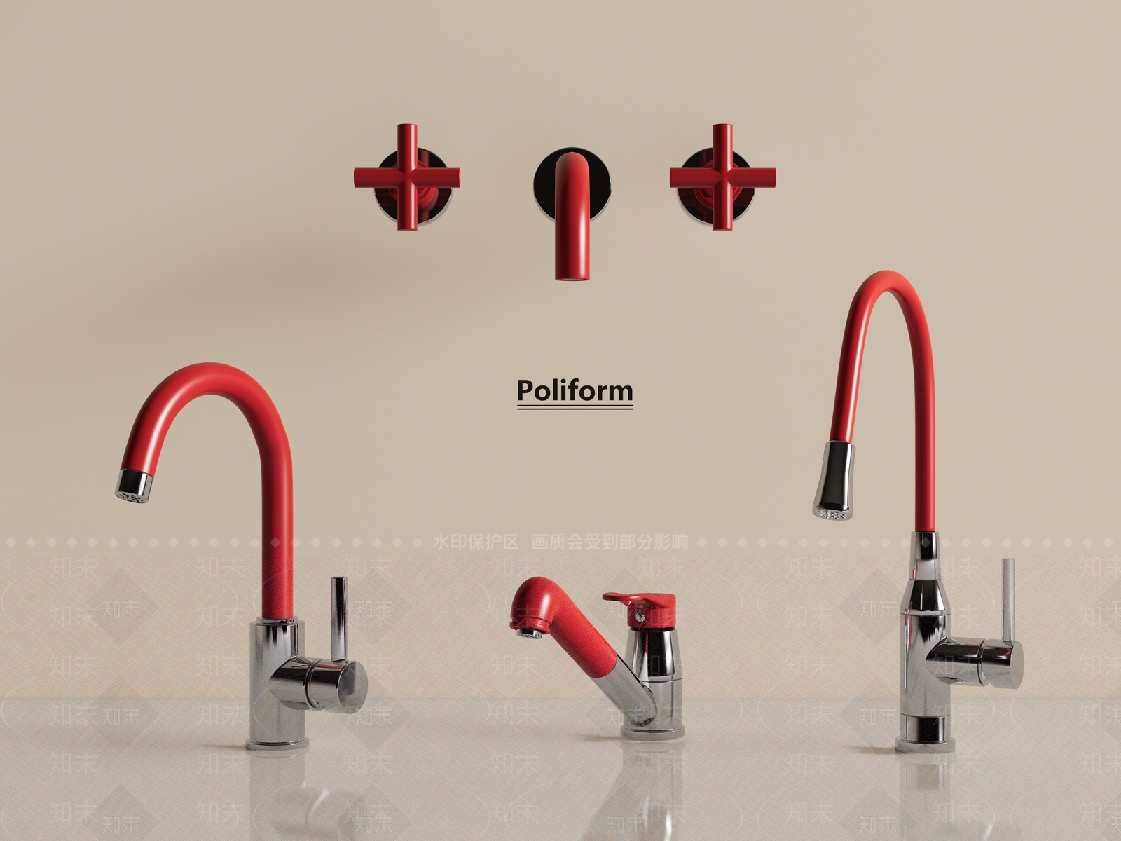 现代水龙头3D模型下载【ID:1198526306】