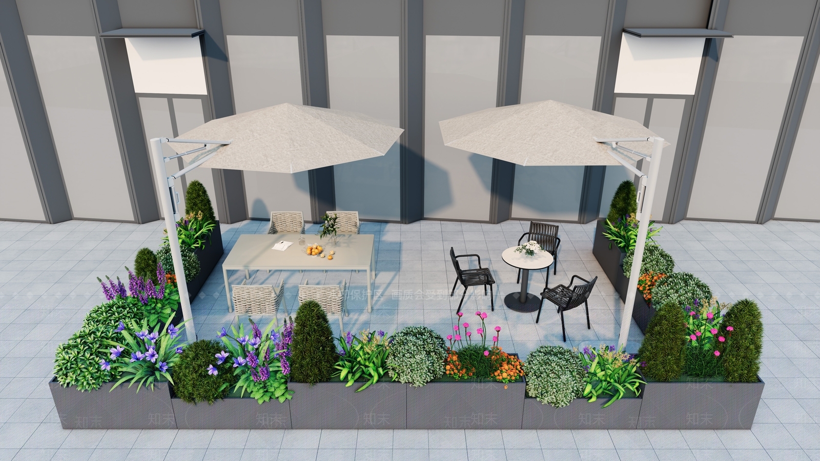 现代新中式餐桌SU模型下载【ID:1198534555】