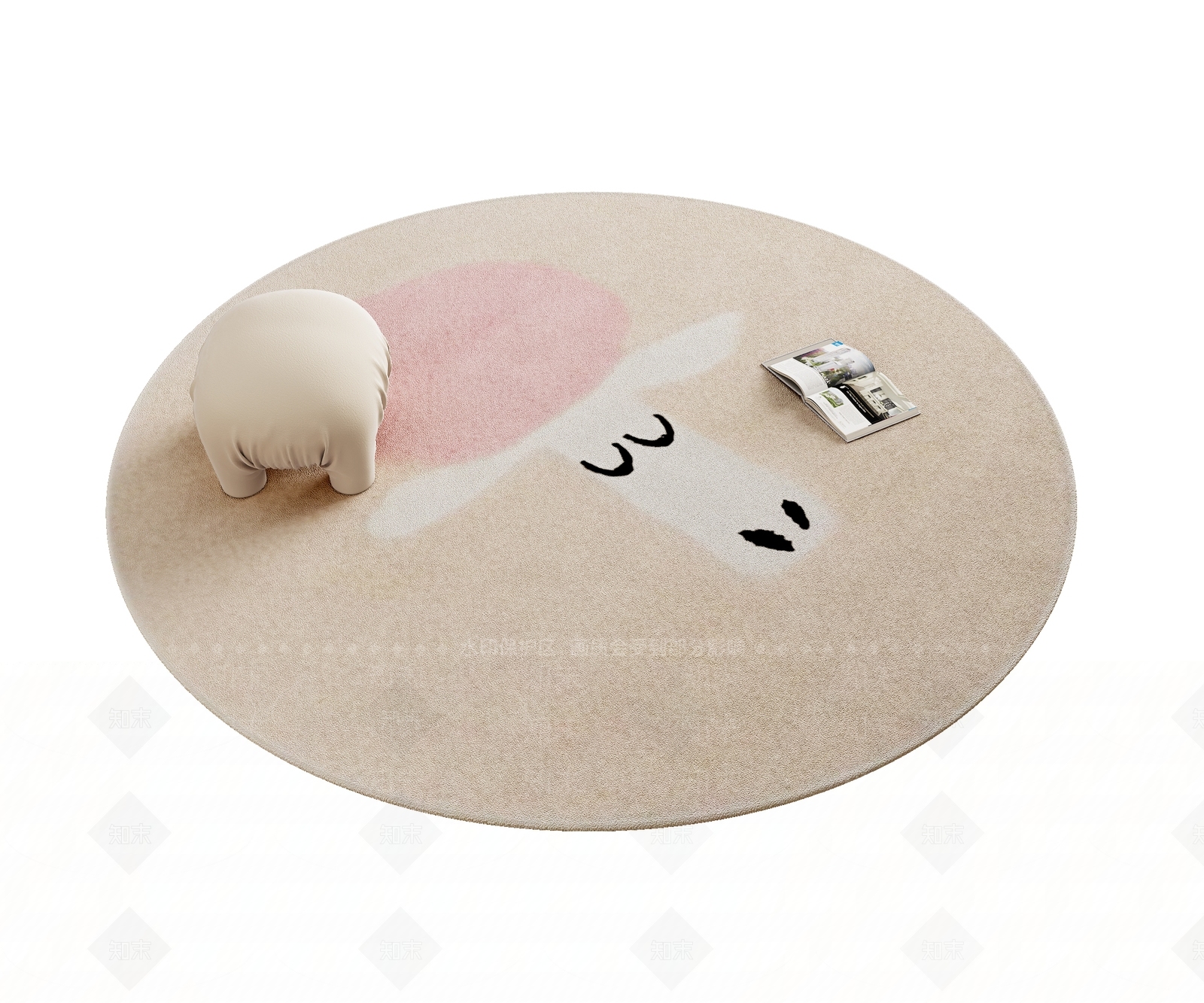 现代儿童地毯3D模型下载【ID:1198535280】