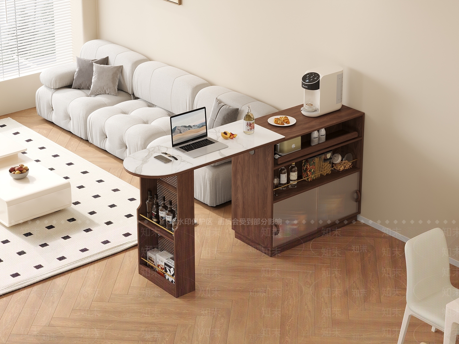 现代吧台3D模型下载【ID:1198538970】