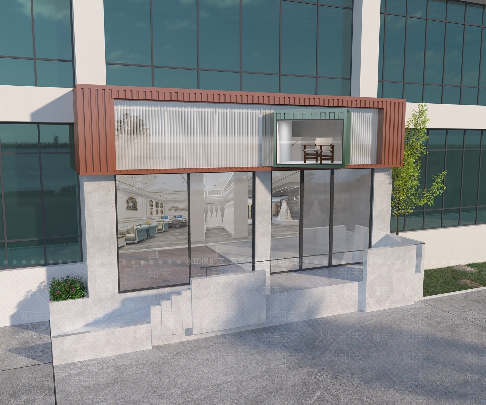 现代门头3D模型下载【ID:1198545289】