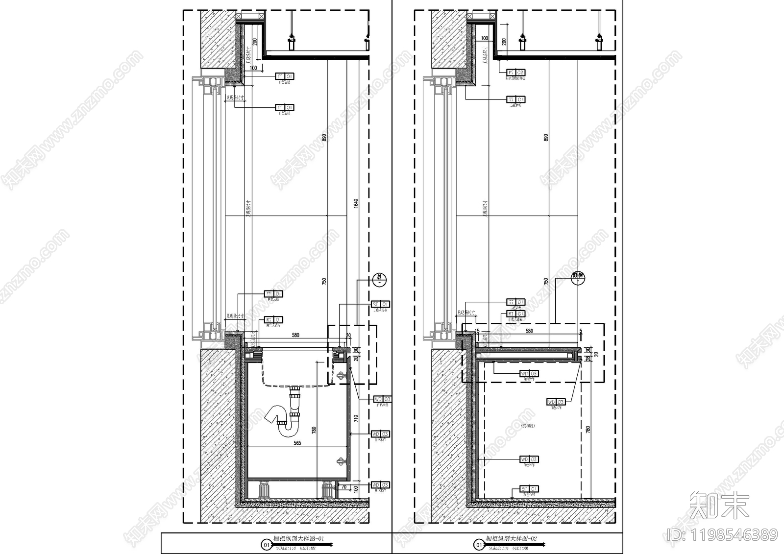柜体节点施工图下载【ID:1198546389】