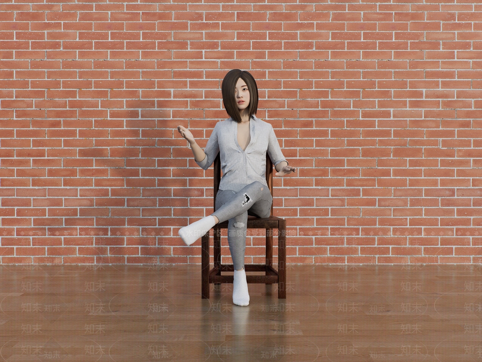 女人SU模型下载【ID:1198548041】