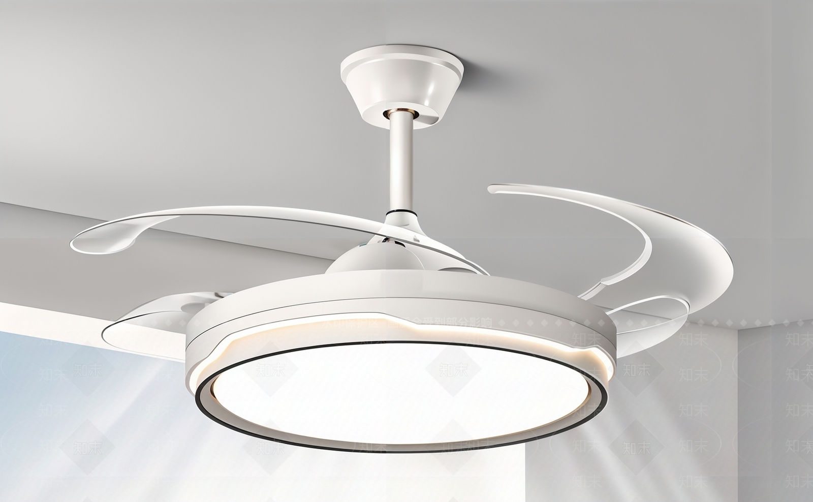 现代简约风扇灯3D模型下载【ID:1198551844】