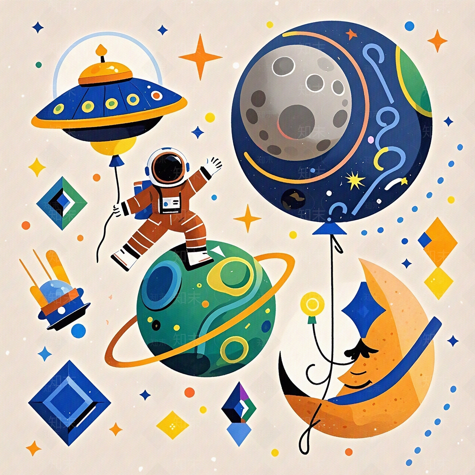 现代儿童壁纸贴图下载【ID:1198553977】