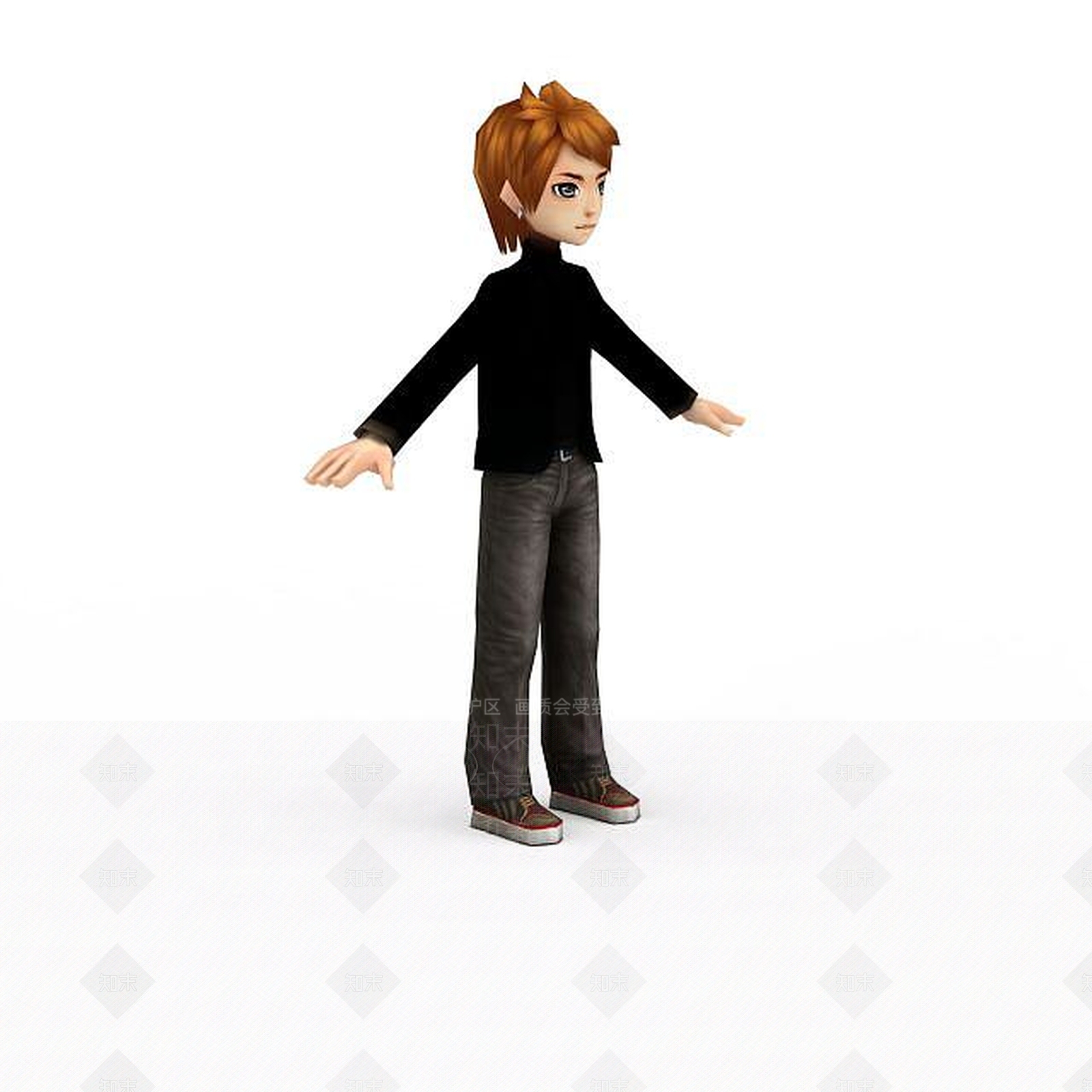 现代QQ飞车男套装3D模型下载【ID:1198554311】