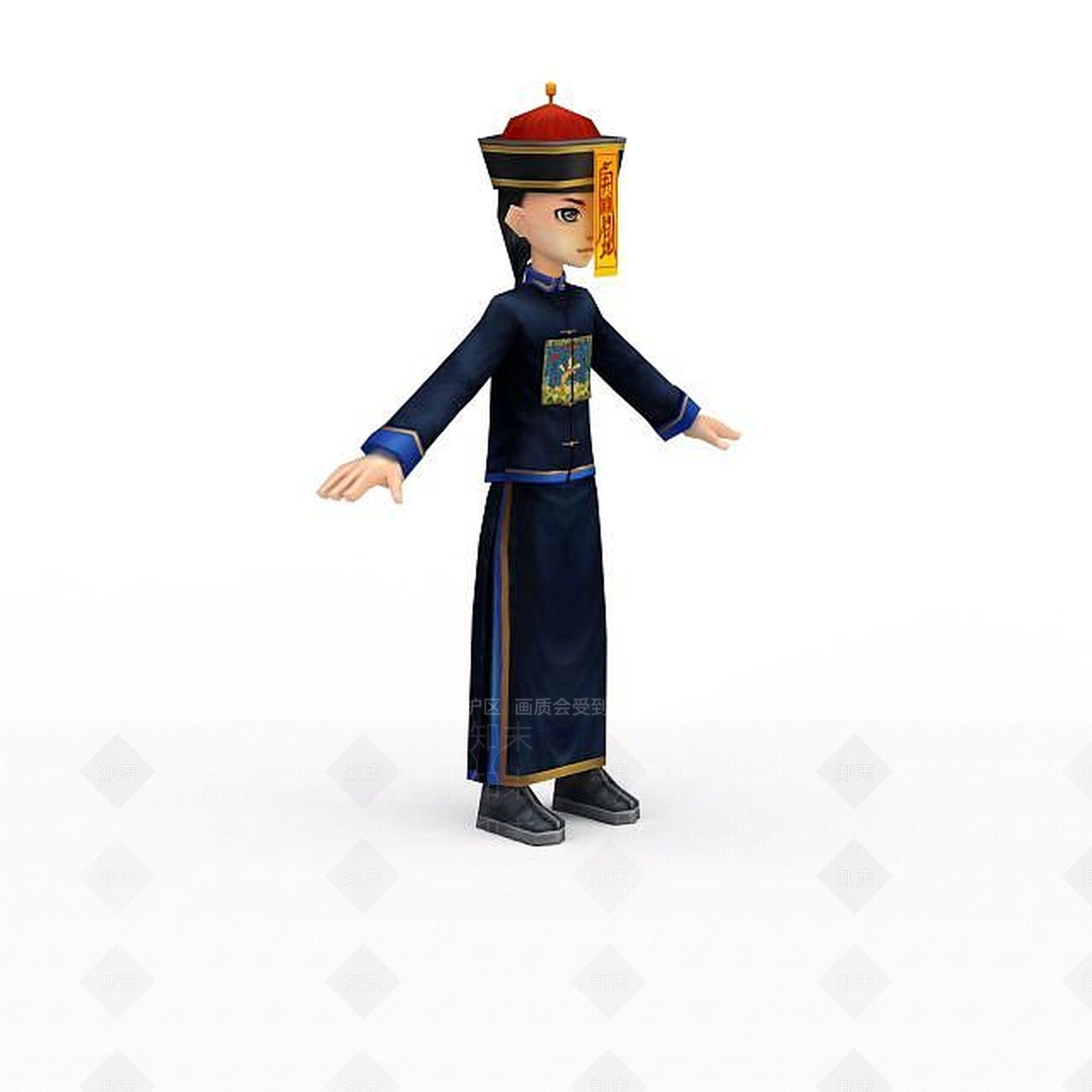 现代QQ飞车游戏角色3D模型下载【ID:1198554327】