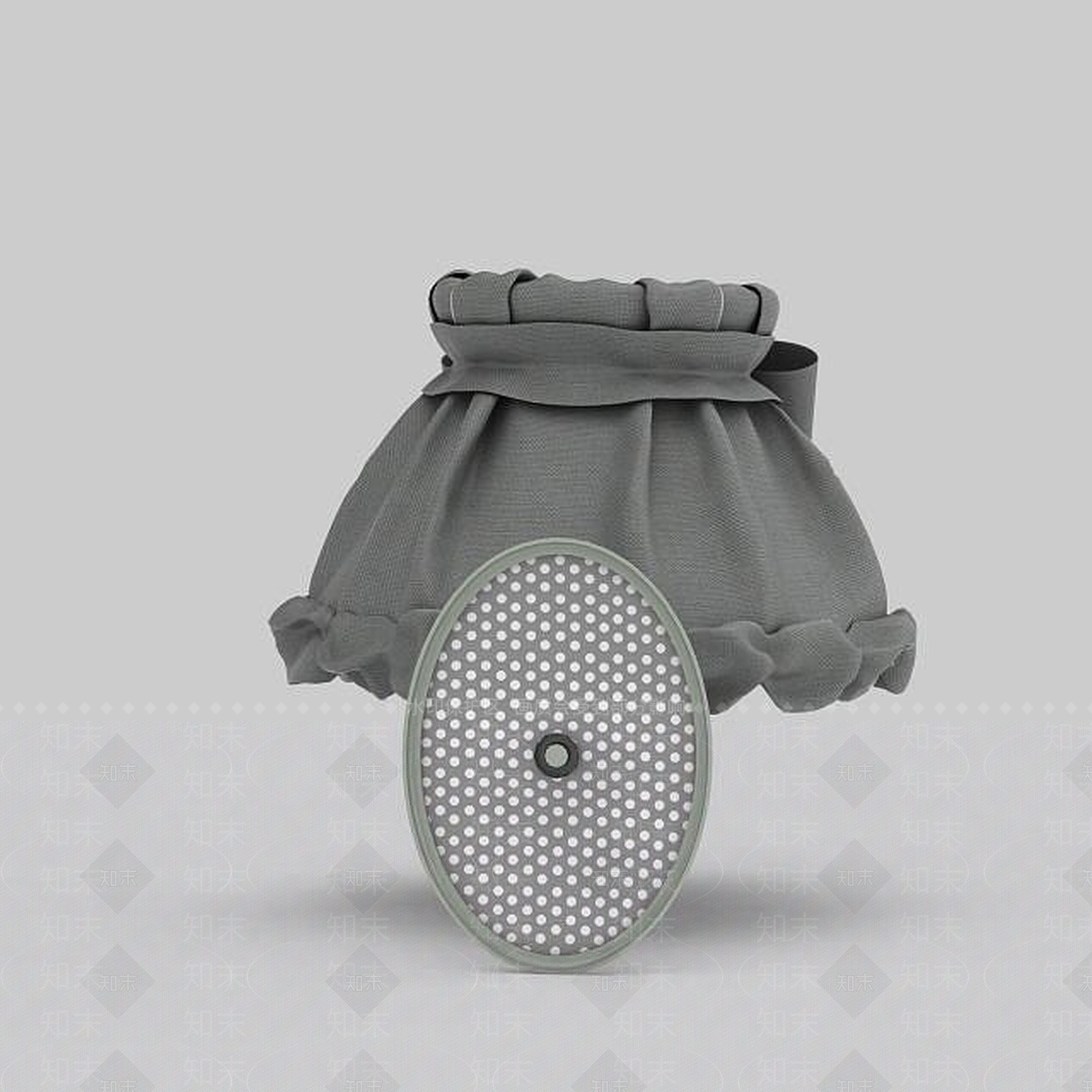 现代布艺装饰壁灯3D模型下载【ID:1198554469】