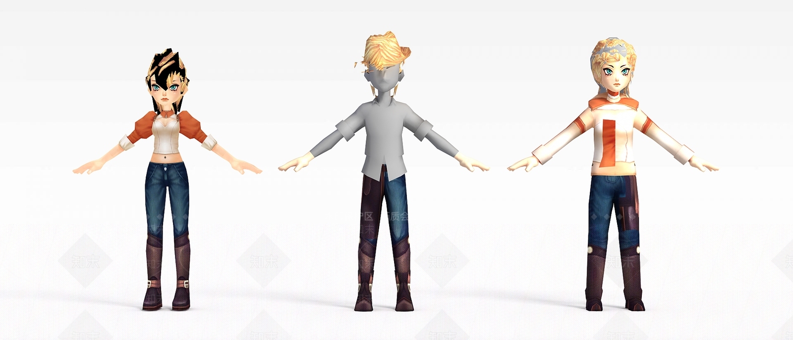 现代QQ飞车女套装3D模型下载【ID:1198554681】
