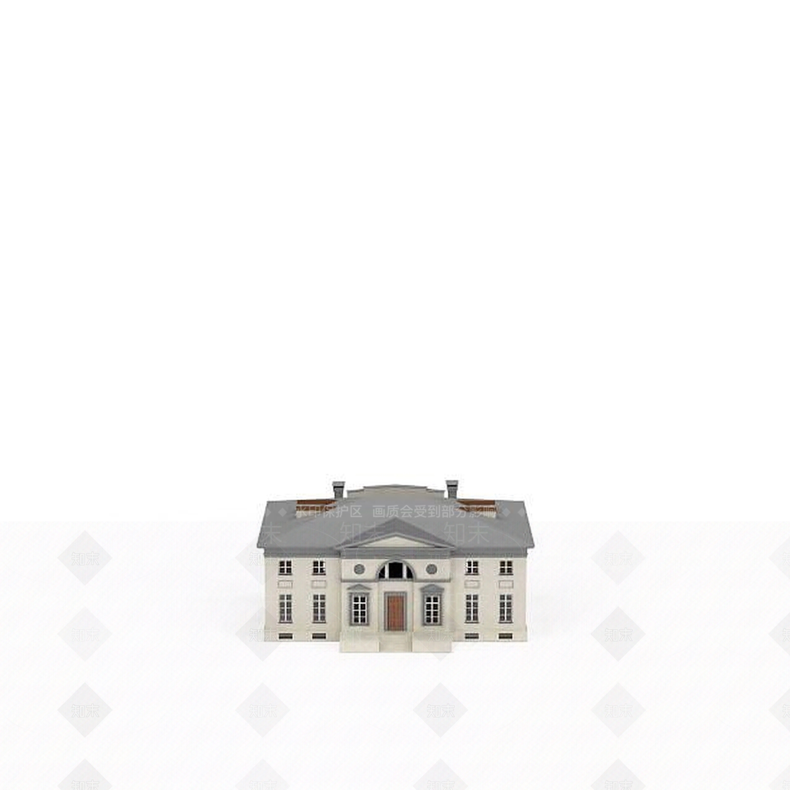 现代园林建筑3D模型下载【ID:1198554673】