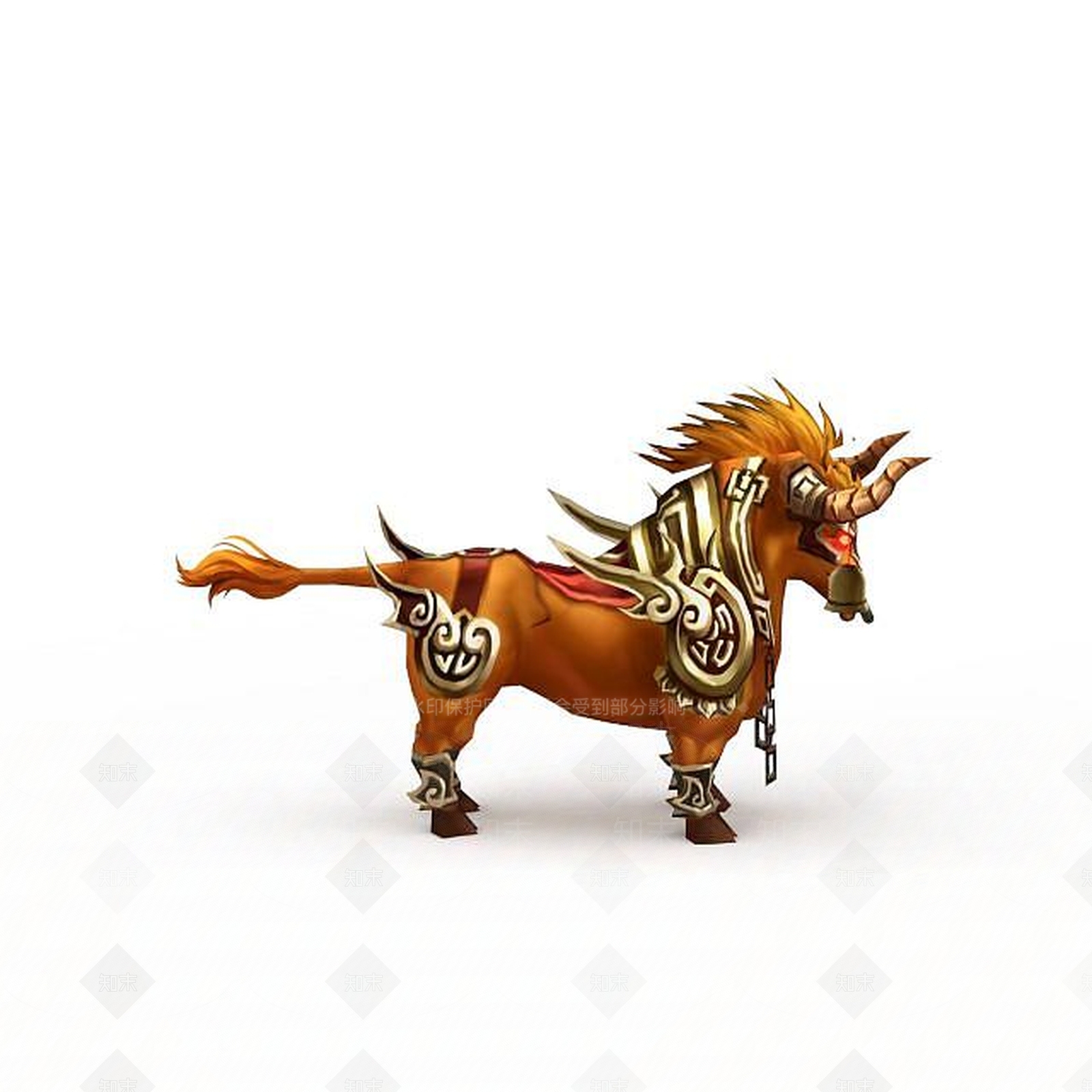 现代十二生肖牛3D模型下载【ID:1198554930】