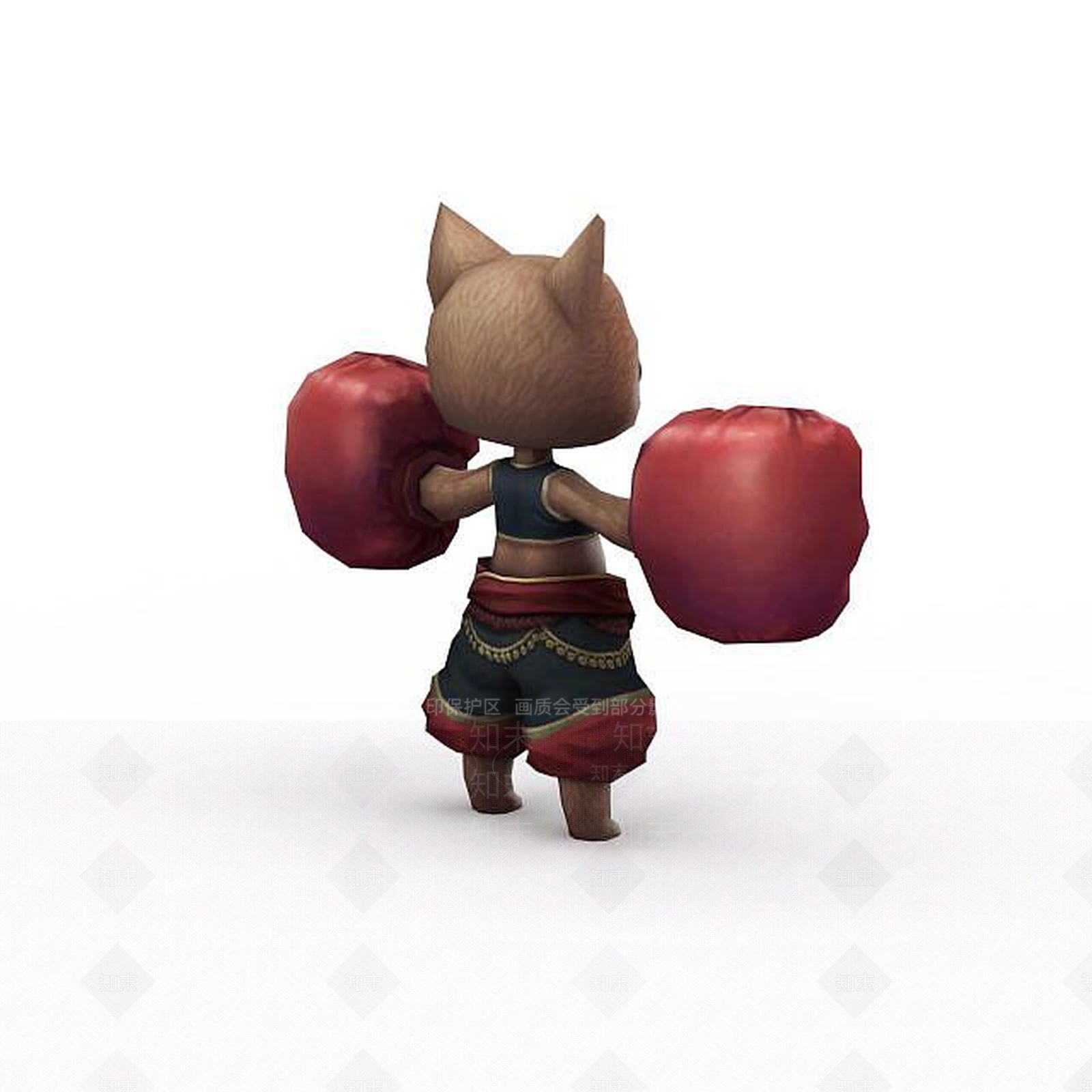 现代卡通猫3D模型下载【ID:1198555572】