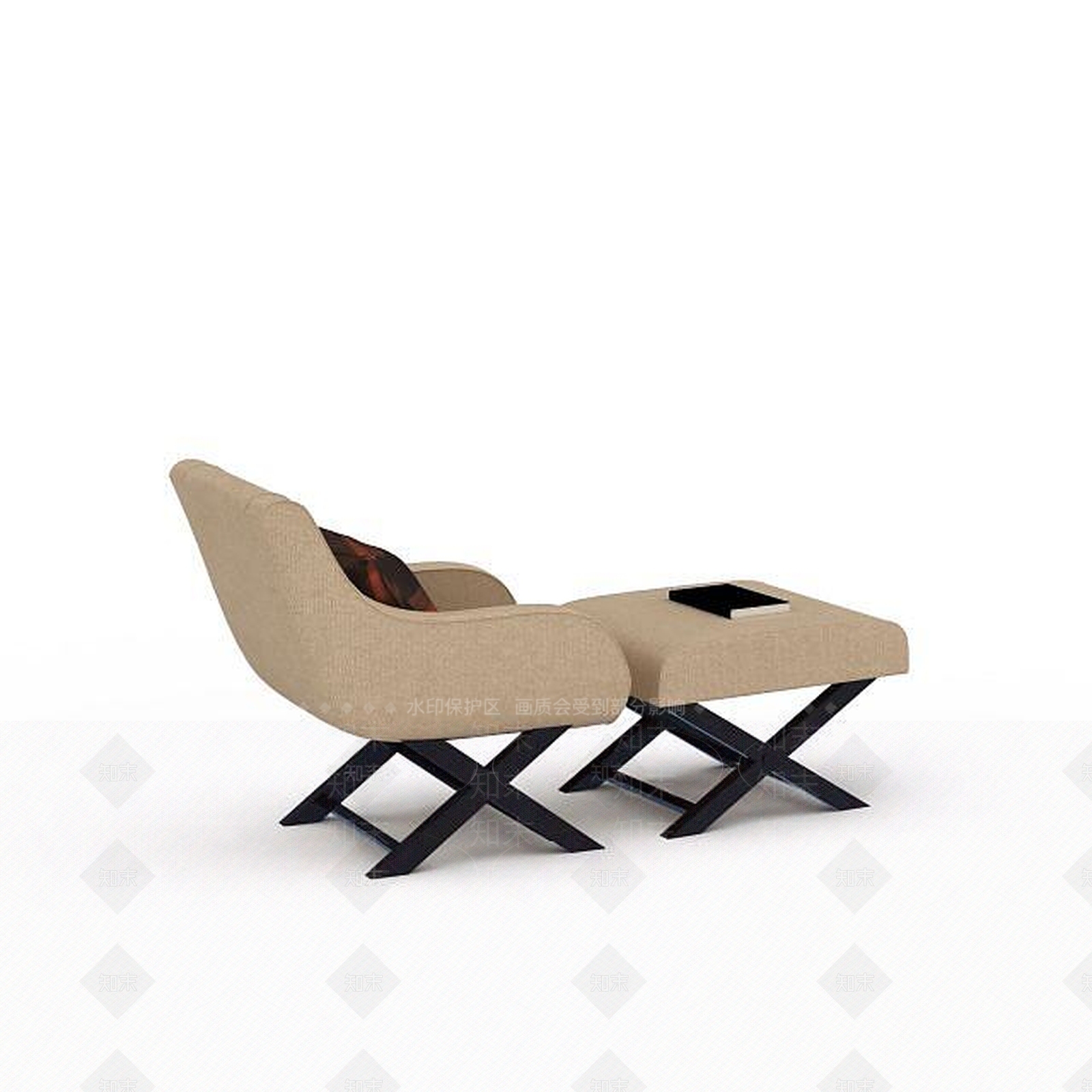 现代休闲椅子3D模型下载【ID:1198555733】