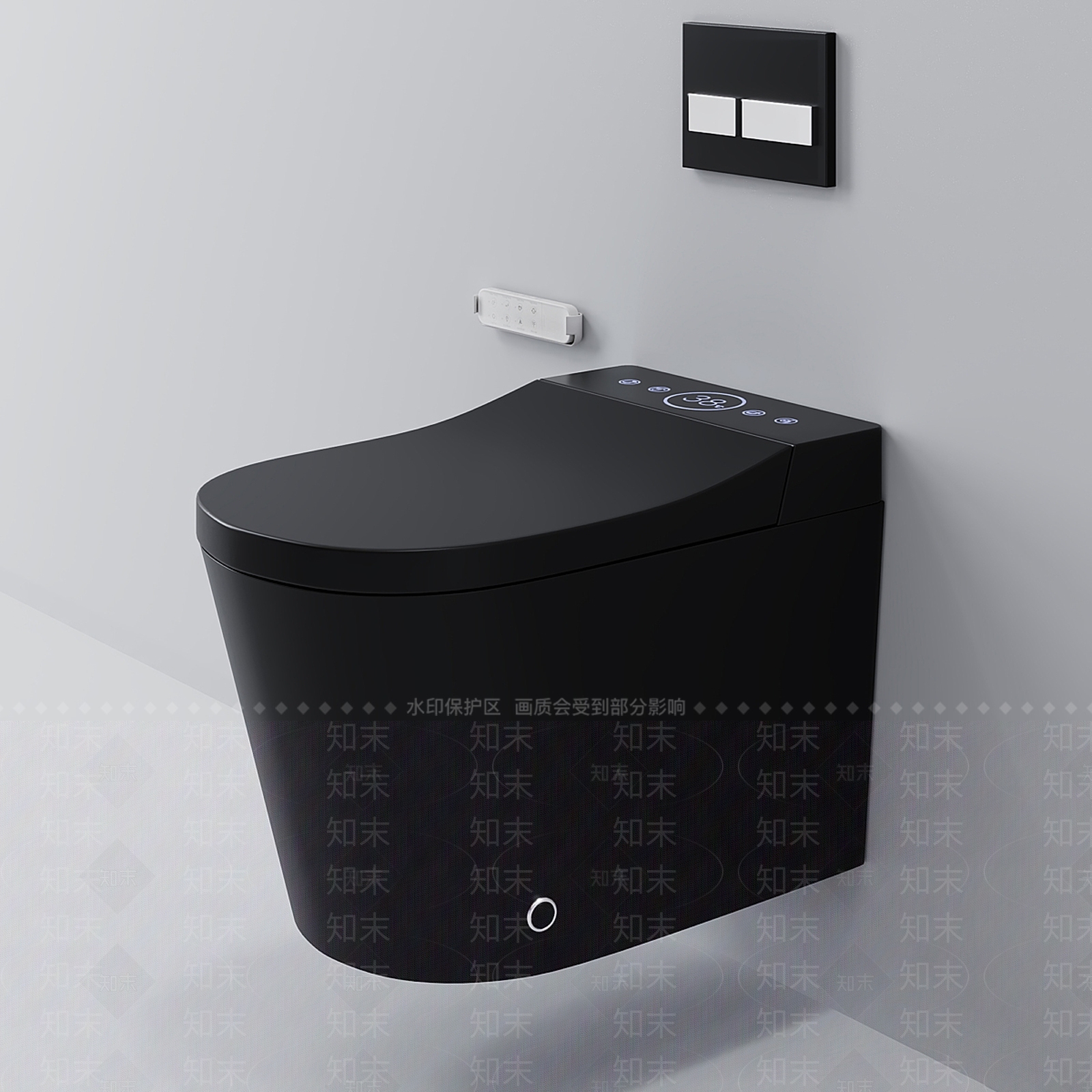 马桶3D模型渲染效果图