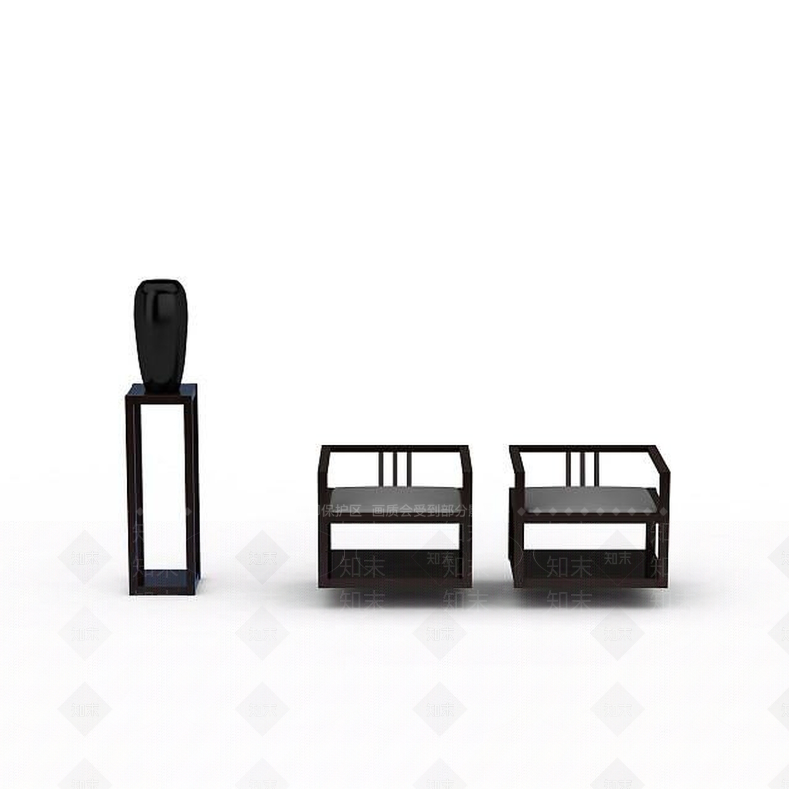 现代室内家具3D模型下载【ID:1198556592】