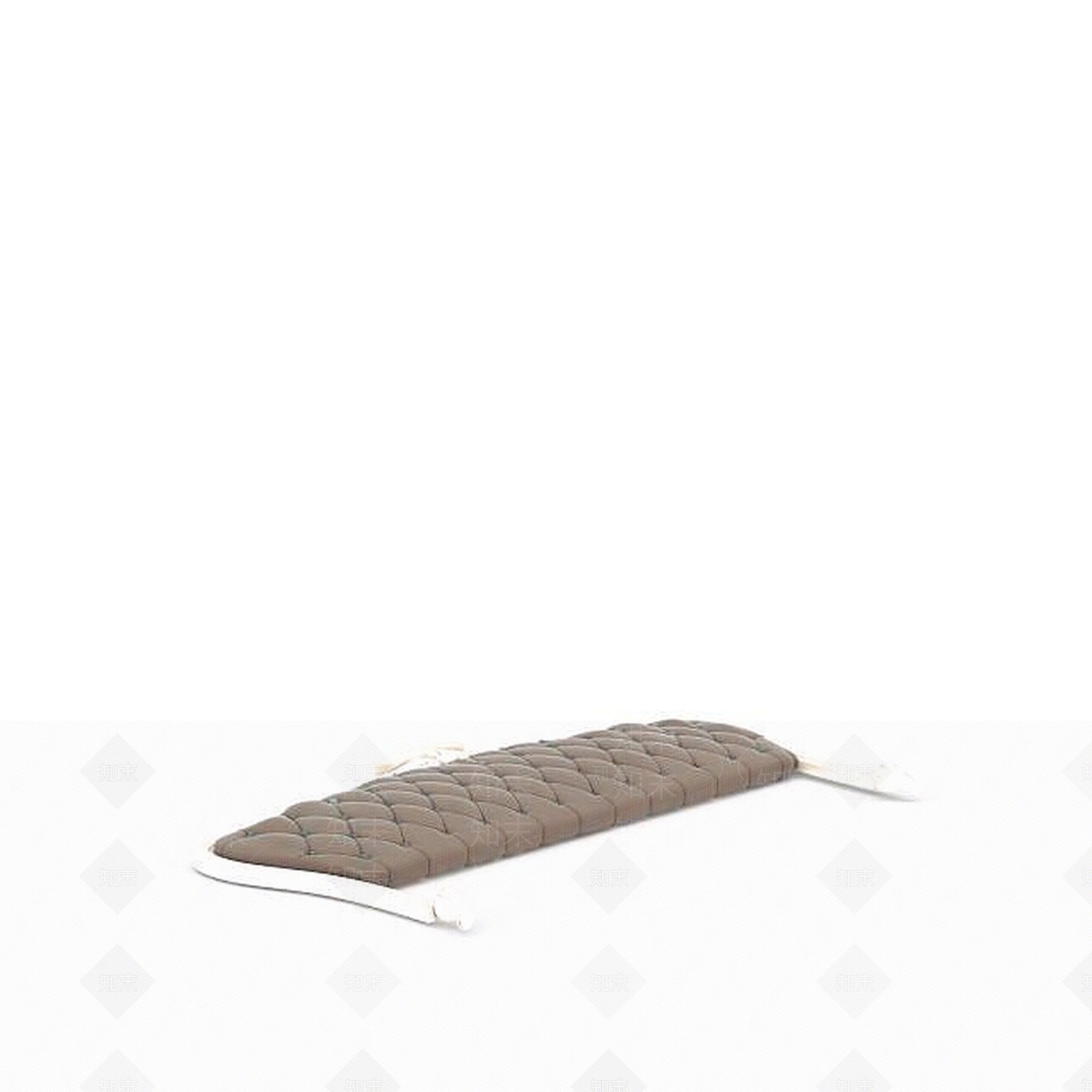 现代简约白色软包床头装饰3D模型下载【ID:1198557021】