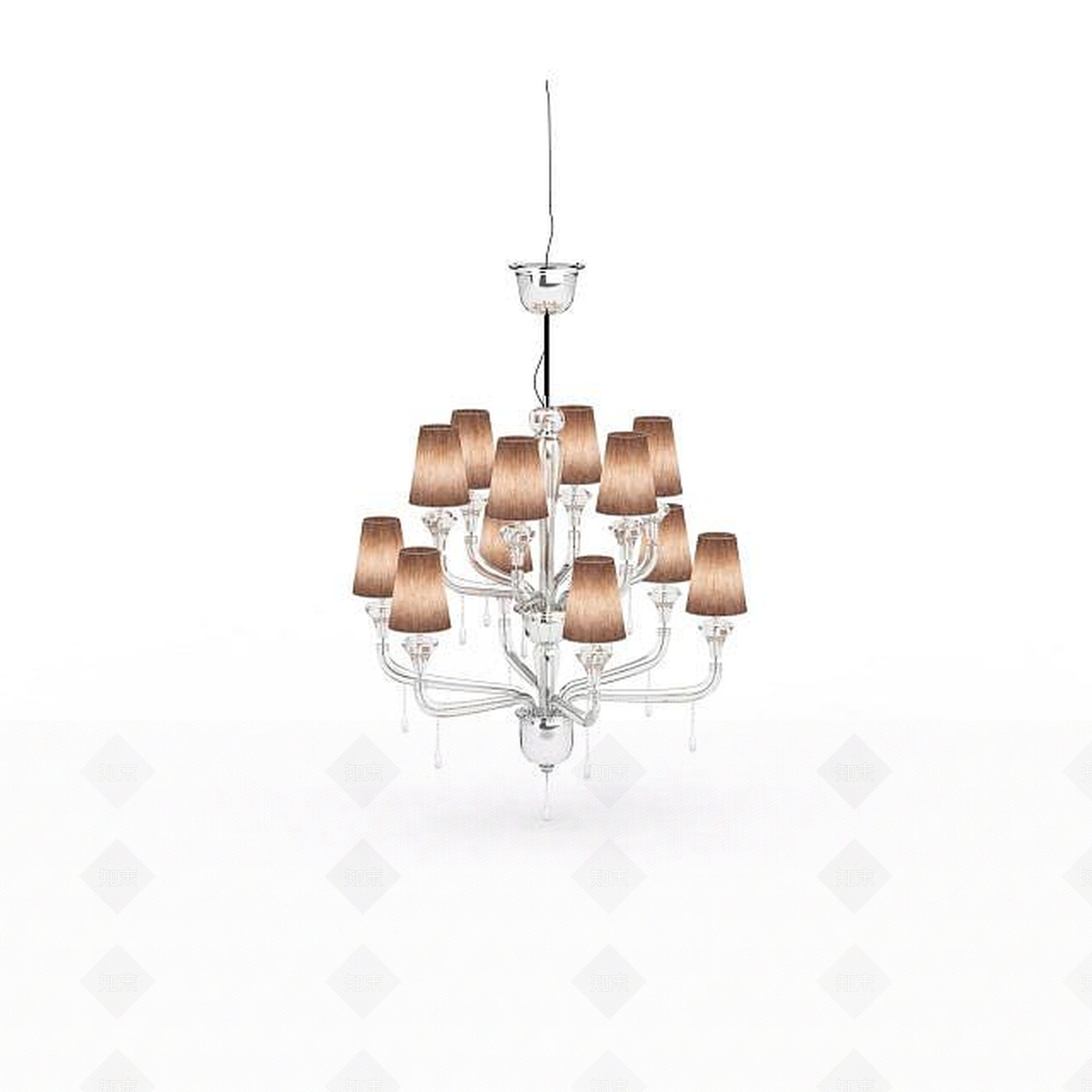 现代室内吊灯3D模型下载【ID:1198557934】