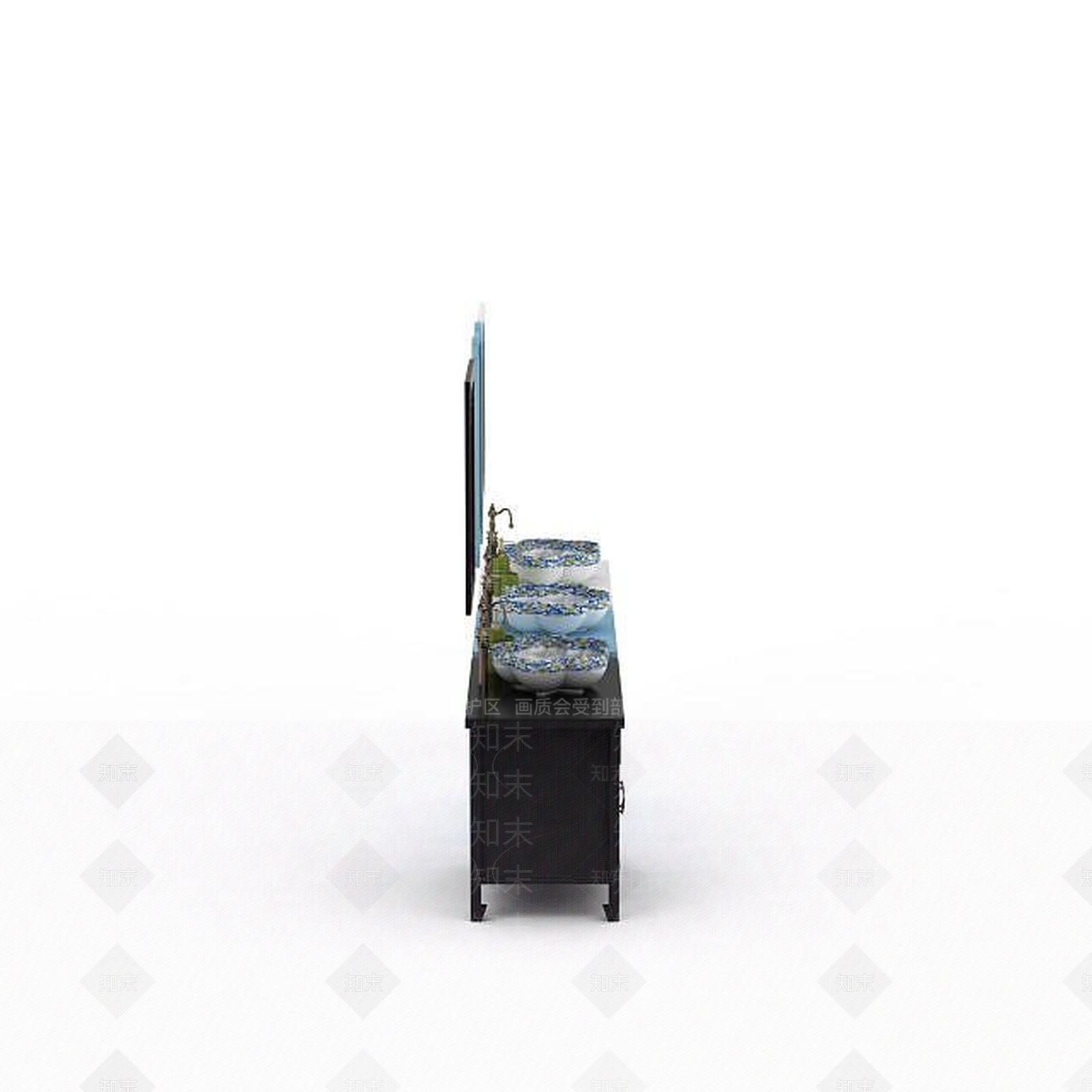现代室内洗手池3D模型下载【ID:1198558870】