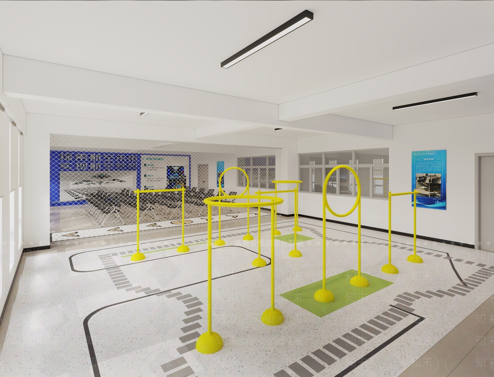 现代教室3D模型下载【ID:1215165958】