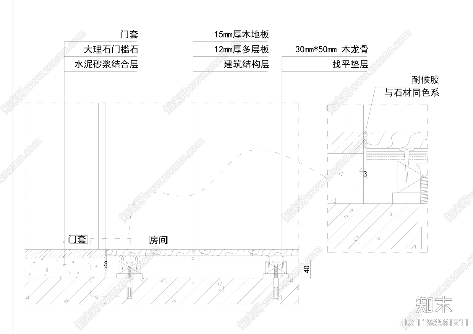 地面综合节点cad施工图下载【ID:1198561211】