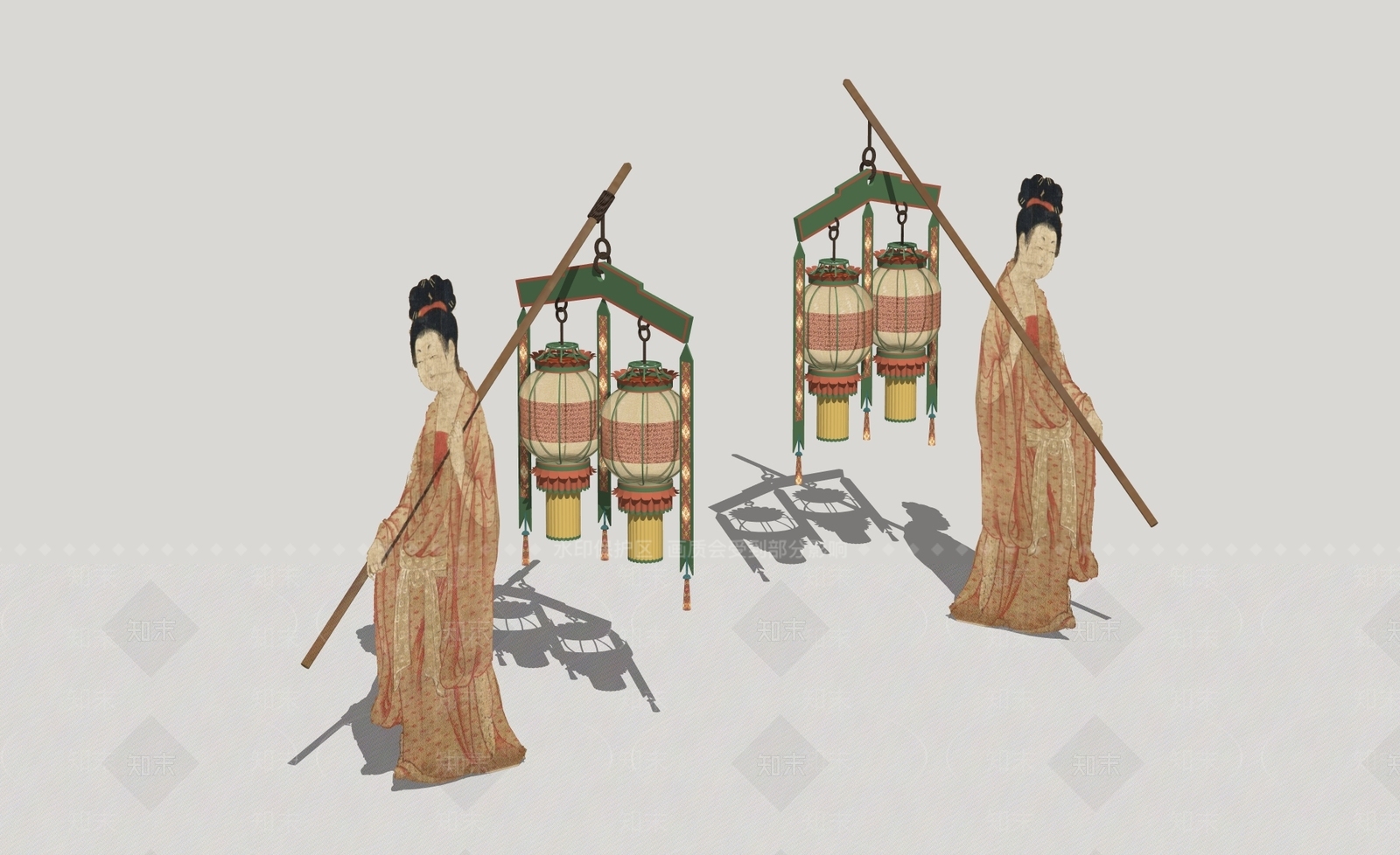 新中式中式其他灯具SU模型下载【ID:1198565227】