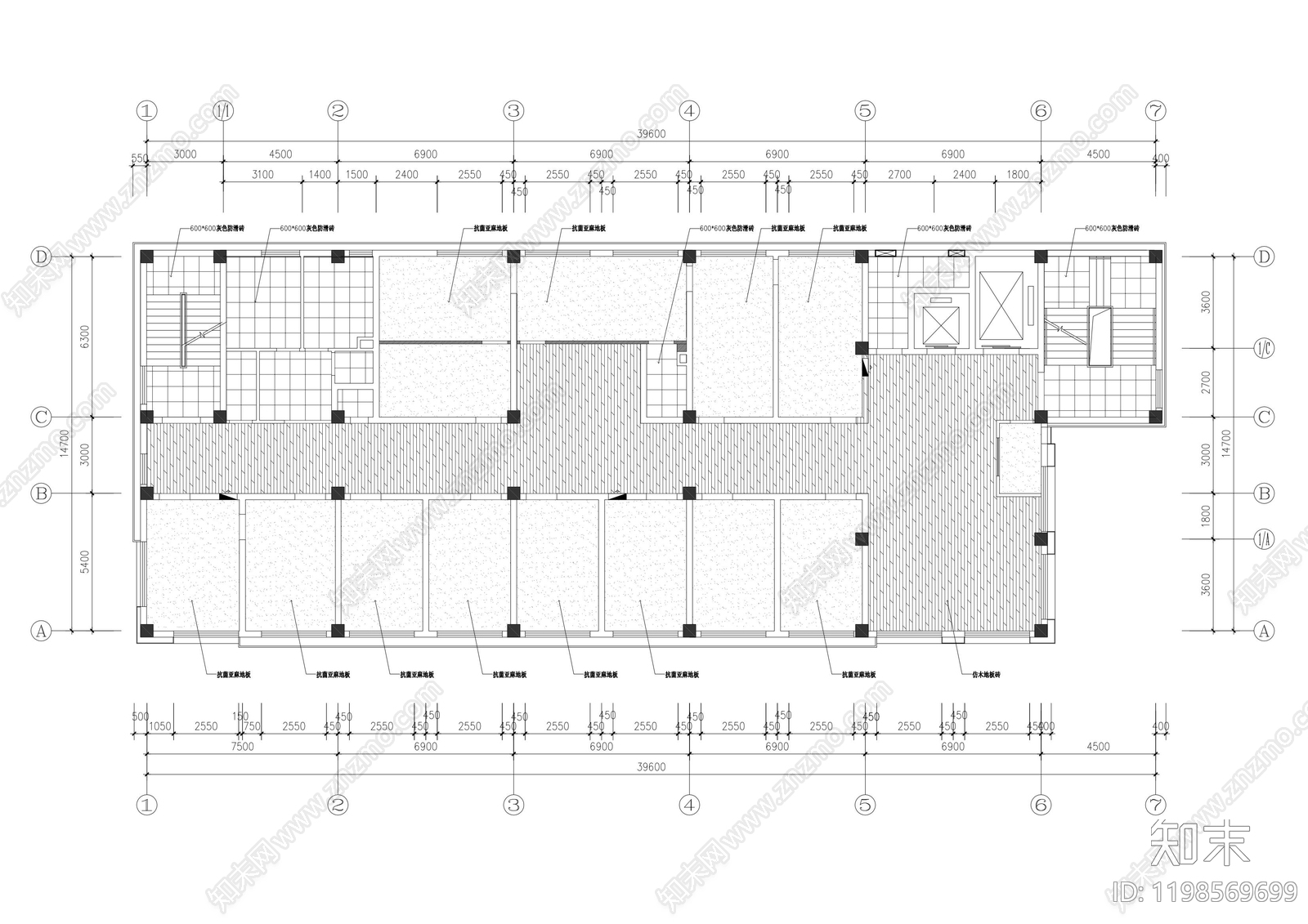现代医院cad施工图下载【ID:1198569699】