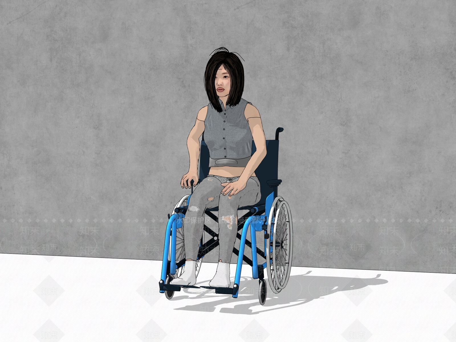 女人SU模型下载【ID:1198570288】