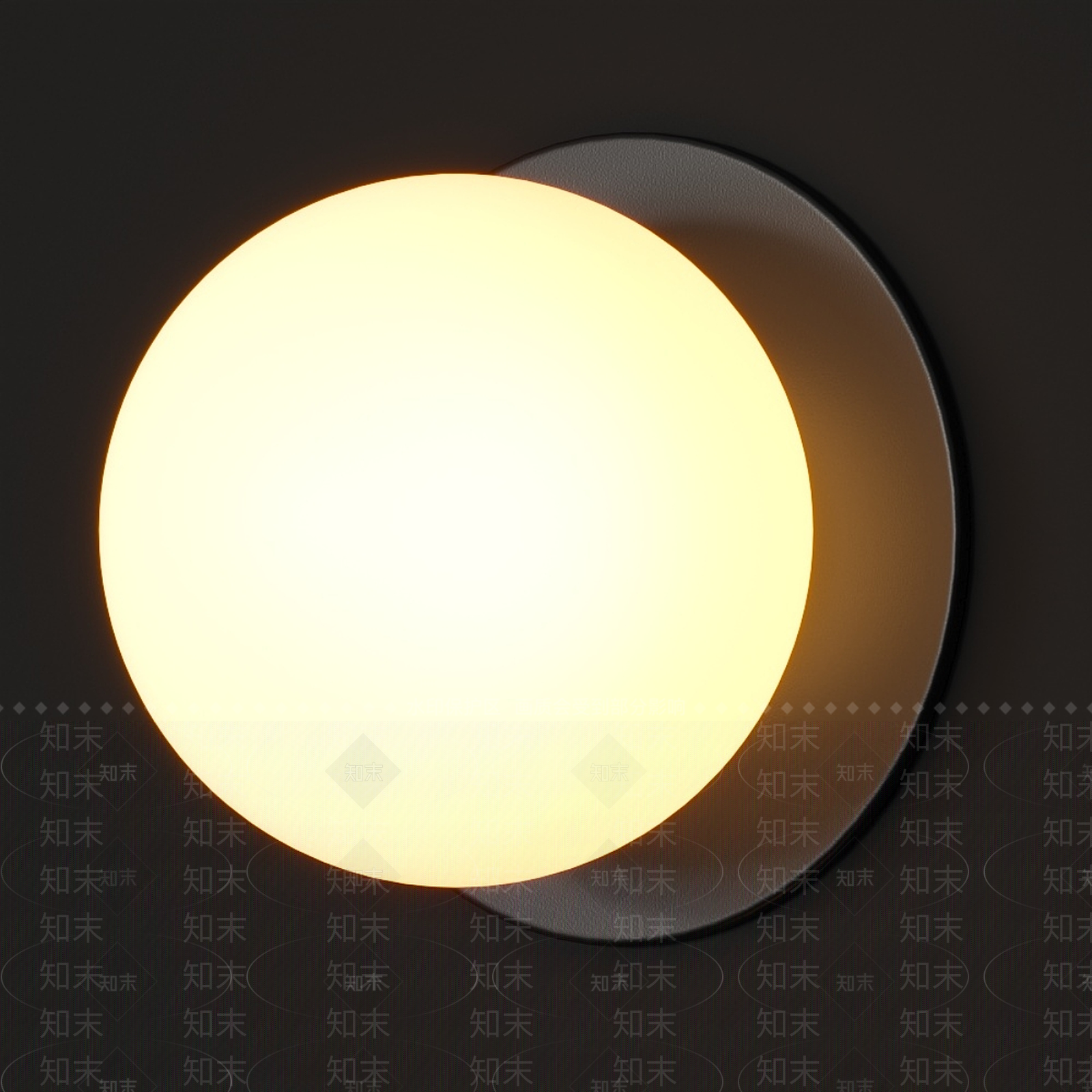 现代奶油壁灯3D模型下载【ID:1198576385】