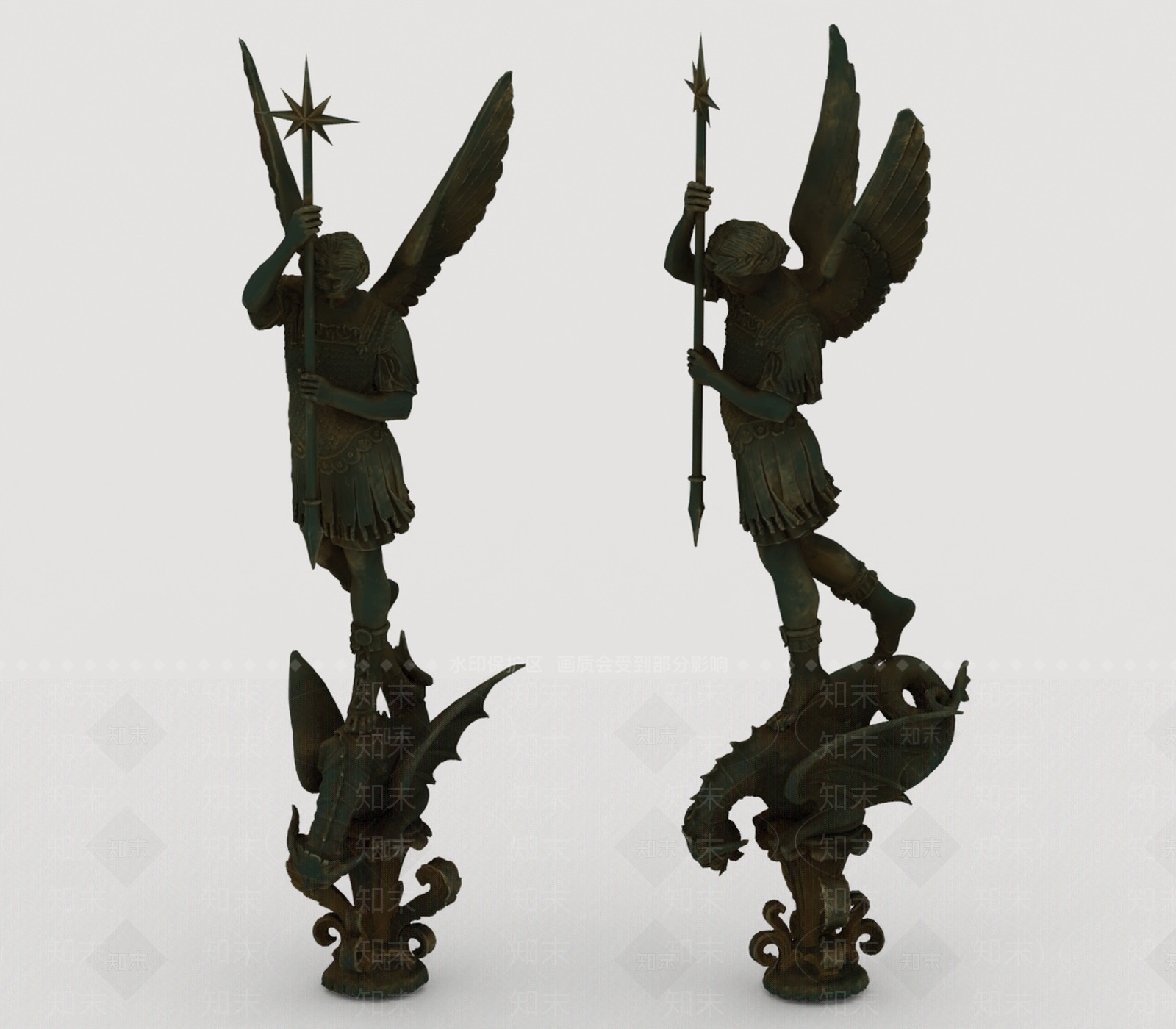 现代景观雕塑3D模型下载【ID:1198577306】