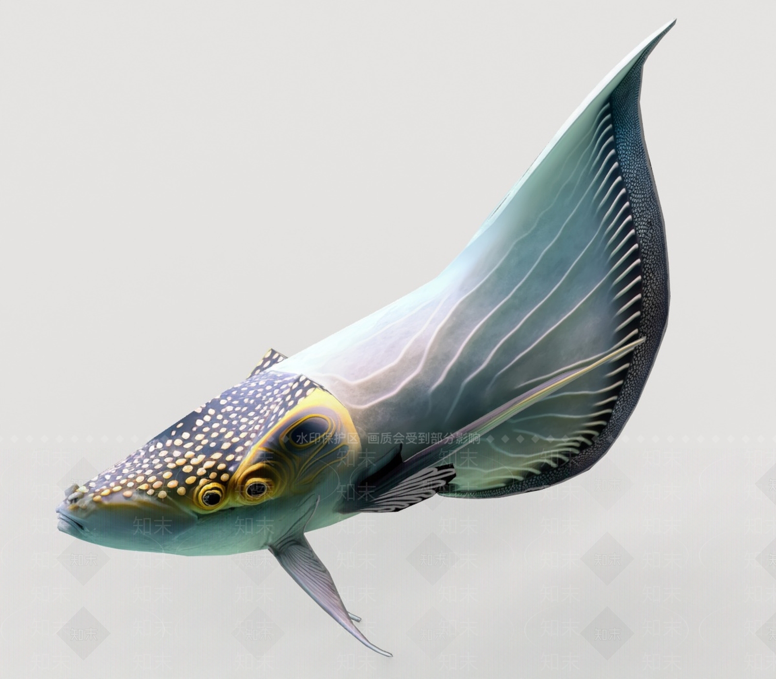 水生类动物3D模型下载【ID:1198577442】
